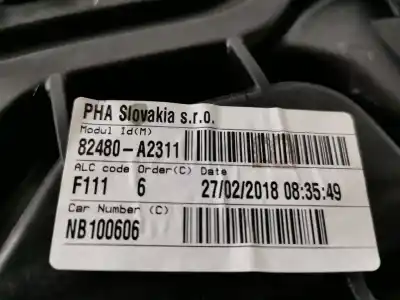 Second-hand car spare part passenger side right window regulator for kia cee´d drive oem iam references 82480a2311  82460a2010