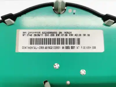 Peça sobressalente para automóvel em segunda mão quadrante por citroen c3 attraction referências oem iam 96665881xt  