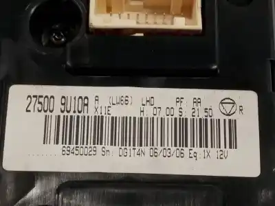 Автозапчасти б/у отопление / кондиционирование воздуха за nissan note (e11e) visia ссылки oem iam 275009u10a  