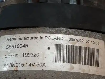 Pezzo di ricambio per auto di seconda mano alternatore per citroen ax 1.1 riferimenti oem iam a13n215  