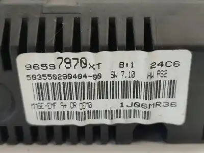 Second-hand car spare part multifunction display for citroen c3 (s desde 09/2009) 1.4 hdi oem iam references 96597970xt  