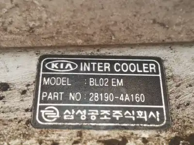 Peça sobressalente para automóvel em segunda mão intercooler por kia sorento 2.5 crdi concept referências oem iam 281904a160  bl02em