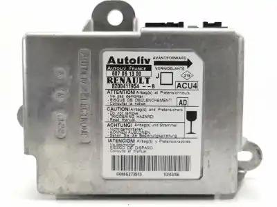 Peça sobressalente para automóvel em segunda mão centralina de airbag por renault scenic iii authentique referências oem iam 8200411954b