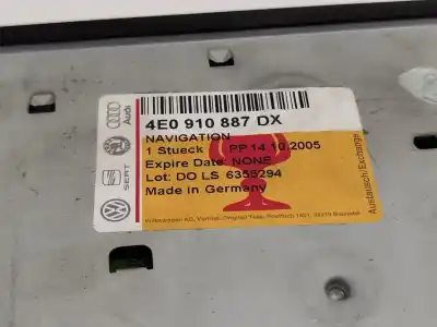 Автозапчасти б/у gps-навигационная система за audi a6 avant (4f5) 2.0 16v tfsi ссылки oem iam 4e0919887c 4e0910887dx 4e0910887c