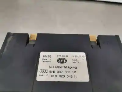 Second-hand car spare part heating / air conditioning control panel for audi a3 (8l) 1.9 tdi oem iam references 8l0820043m  5hb007608