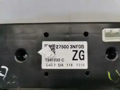 Second-hand car spare part heating / air conditioning control panel for nissan leaf 2.zero oem iam references 275003nf0b 0407da1141318 t949200czg