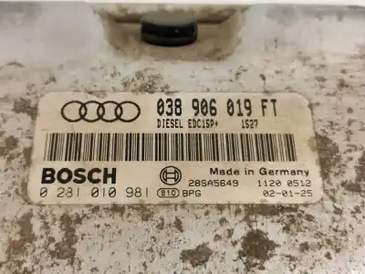 Автозапчастина б/у ебу контролер двигуна для audi a3 (8l) 1.9 tdi посилання на oem iam 038906019ft  0281010981