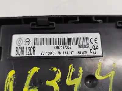 Second-hand car spare part fuse box unit for renault modus confort dynamique oem iam references 8200497362  281136807b