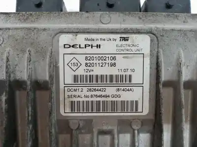 Second-hand car spare part ecu engine control for dacia sandero básico oem iam references 8201002106  8201127198