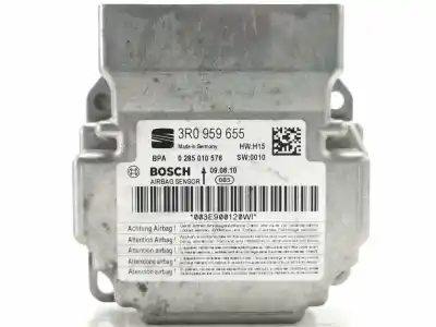 Peça sobressalente para automóvel em segunda mão centralina de airbag por seat exeo berlina (3r2) last edition referências oem iam 3r0959655