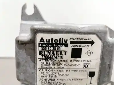 Автозапчасти б/у блок управления подушками безопасности за renault scenic (ja..) 1.9 dci authentique ссылки oem iam 7700437471c  550803800
