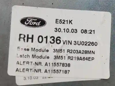 Автозапчасти б/у регулятор стекла переднего правого за ford focus c-max (cap) ghia (d) ссылки oem iam 3m51r203a28  