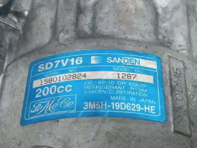 Peça sobressalente para automóvel em segunda mão compressor de ar condicionado a/a a/c por volvo c30 2.0 d summum referências oem iam 3m5h19d629he  