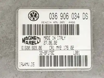 Автозапчасти б/у блок управления двигателем за seat leon (1m1) signo ссылки oem iam 036906034ds iaw4mvds 6160066906