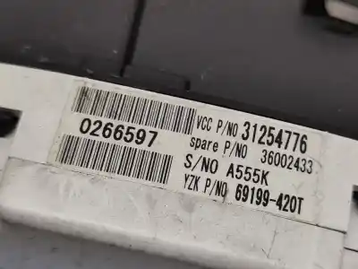 Peça sobressalente para automóvel em segunda mão quadrante por volvo c30 1.6 d referências oem iam 31254776  36002433