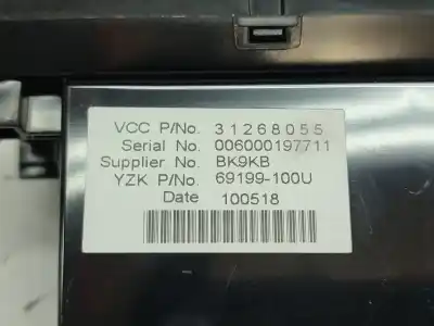 Second-hand car spare part multifunction display for volvo c30 1.6 d oem iam references 31268055 69199100u bk9kb