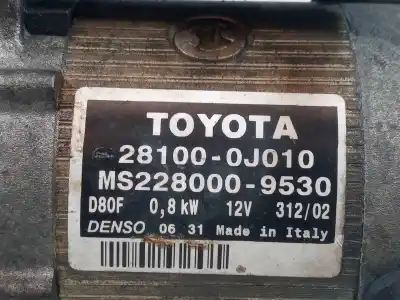Автозапчастина б/у двигун запускається для toyota yaris (ncp1/nlp1/scp1) 1.0 t2 посилання на oem iam 281000j010  ms2280009530