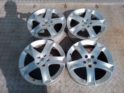 Second-hand car spare part rims set for peugeot 407 st confort oem iam references 7x17et48