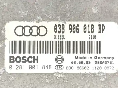 Автозапчастина б/у ебу контролер двигуна для audi a3 (8l) 1.9 tdi посилання на oem iam 038906018bp  0281001848