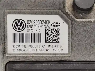 Recambio de automóvil de segunda mano de centralita motor uce para volkswagen golf vi (5k1) edition referencias oem iam 03c906024ck 97031tf3l 8570h10