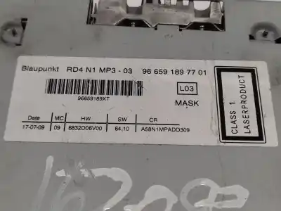 Автозапчасти б/у аудиосистема / радио cd за citroen c3 picasso sx ссылки oem iam 966591897701  96659189xt