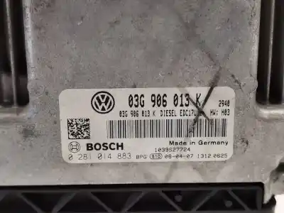 Second-hand car spare part ecu engine control for seat ibiza (6j5) reference oem iam references 03g906013k 1039s27724 0281014883