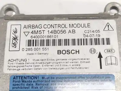 Second-hand car spare part airbag control unit for ford focus c-max (cap) ambiente (d) oem iam references 4m5t14b056ab  0285001551
