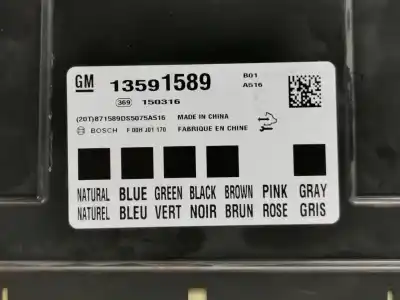 Second-hand car spare part electronic module for opel corsa e business oem iam references 13591589  f00hj01170