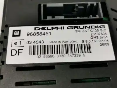 Peça sobressalente para automóvel em segunda mão display gps / multimídia por opel antara cosmo 4x4 referências oem iam 96858451  