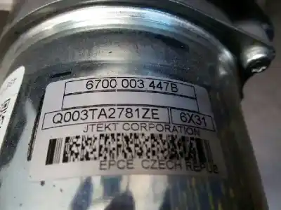 Second-hand car spare part steering column for renault clio iv dynamique oem iam references 6700003447b 6y094638 488105110r