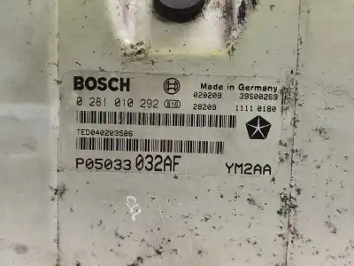Second-hand car spare part ecu engine control for chrysler pt cruiser (pt_) 2.2 crd oem iam references p05033032af  0281010292