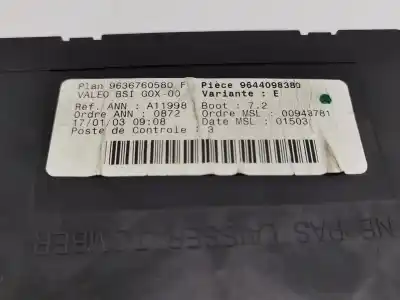Second-hand car spare part bsi control unit for peugeot 307 break / sw (s1) sw oem iam references 9644098380  9636760580f