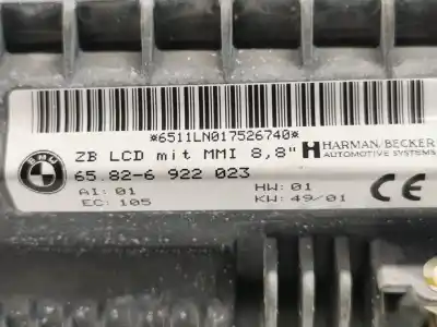 Second-hand car spare part multifunction display for bmw serie 7 (e65/e66) 745i oem iam references 65826922023  8385449
