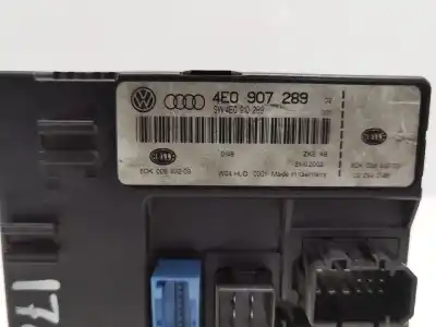 Автозапчастина б/у електронний модуль для audi a8 (4e2) 4.2 quattro посилання на oem iam 4e0907289 5dk00843203 4e0910289