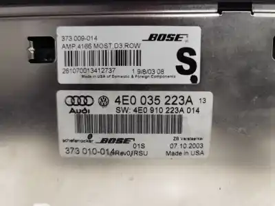 Автозапчастина б/у аудіо система / радіо cd для audi a8 (4e2) 4.2 quattro посилання на oem iam 4e0035223a  4e0910223a