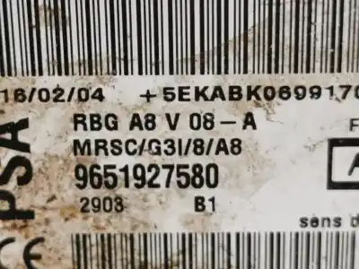 Peça sobressalente para automóvel em segunda mão centralina de airbag por citroen c3 1.4 hdi exclusive referências oem iam 9651927580  9651927580
