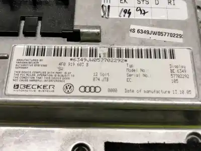 Second-hand car spare part multifunction display for audi a6 berlina (4f2) 2.7 tdi oem iam references 4f0919603b  