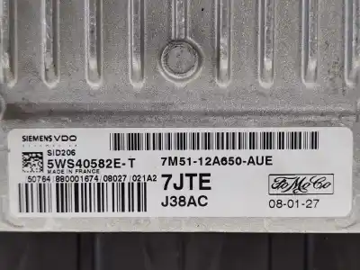 Pezzo di ricambio per auto di seconda mano centralina motore per ford c-max (cb3) ghia riferimenti oem iam 7m5112a650aue  