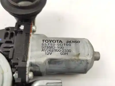 Second-hand car spare part passenger side right window regulator for toyota yaris (ksp9/scp9/nlp9) básico oem iam references 973582100  