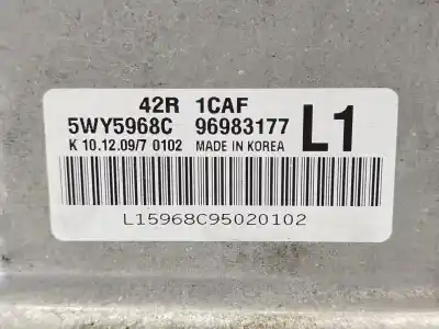 Second-hand car spare part ecu engine control for chevrolet aveo ls oem iam references 96983177  