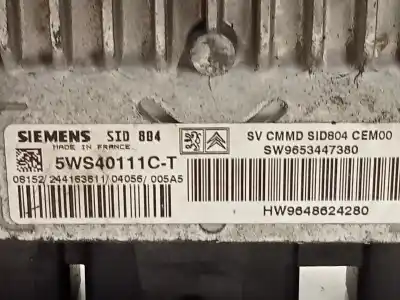 Second-hand car spare part ecu engine control for citroen c2 sx oem iam references 9653447380 hw9648624280 sw9653447380