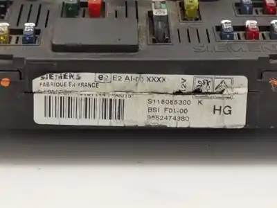 Second-hand car spare part bsi control unit for citroen c2 x oem iam references 9652474380  