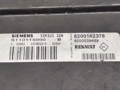 Tweedehands auto-onderdeel ecu motorcontroller voor renault clio ii fase ii (b/cb0) authentique oem iam-referenties 8200162378 s110115000b 8200029658