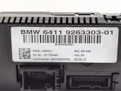 Peça sobressalente para automóvel em segunda mão comando de sofagem (chauffage / ar condicionado)  por bmw x1 (e84) sdrive 18d referências oem iam 6411926330301  