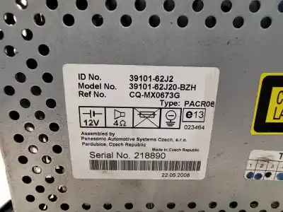 Автозапчастина б/у аудіо система / радіо cd для suzuki swift berlina (mz) gl посилання на oem iam 3910162j0bzh  