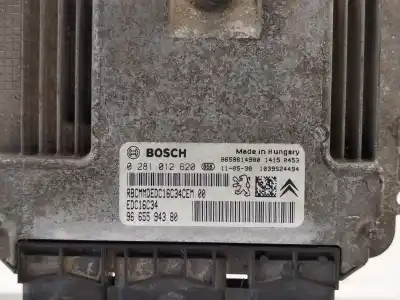 Peça sobressalente para automóvel em segunda mão centralina de motor uce por citroen berlingo 1.9 dx familiar referências oem iam 9665594380  