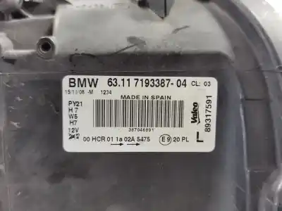 Second-hand car spare part left headlight for bmw 1 (e81) 118 d oem iam references 6311719338704 719338704 89317591