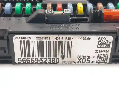 Second-hand car spare part bsi control unit for citroen c3 picasso exclusive oem iam references 9666952380  