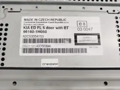 Автозапчастина б/у аудіо система / радіо cd для kia cee'd fastback (ed) 1.6 посилання на oem iam 96160-1h050  961601h050