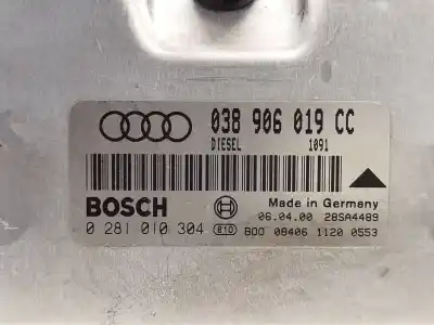 Автозапчастина б/у ебу контролер двигуна для audi a4 b5 avant (8d5) 1.9 tdi quattro посилання на oem iam 038906019cc  0281010304